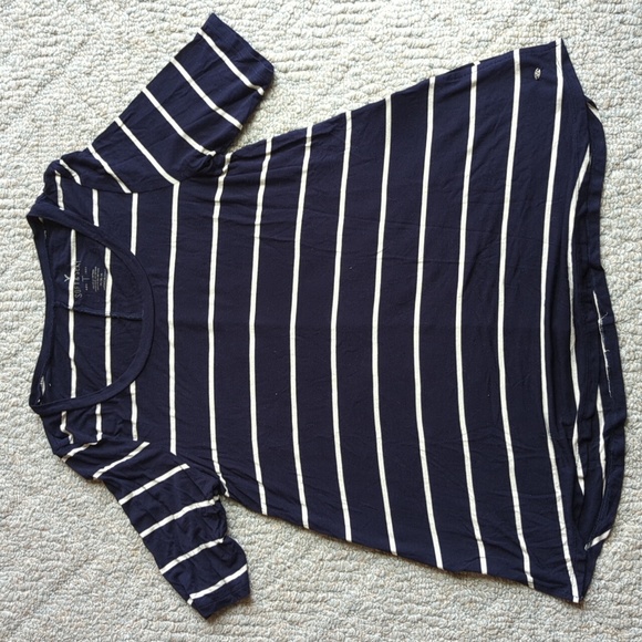 American Eagle Outfitters Tops - American Eagle Navy and white stiped Tunic